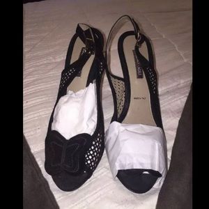 Bruno Magli Womens Suede Slingback Heels